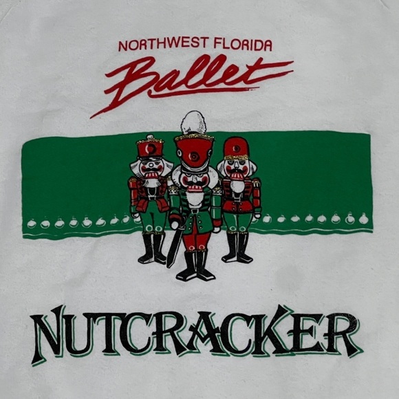 Vintage 80s Northwest Florida Nutcracker Ballet 1980s Crewneck Sweatshirt - Picture 3 of 6